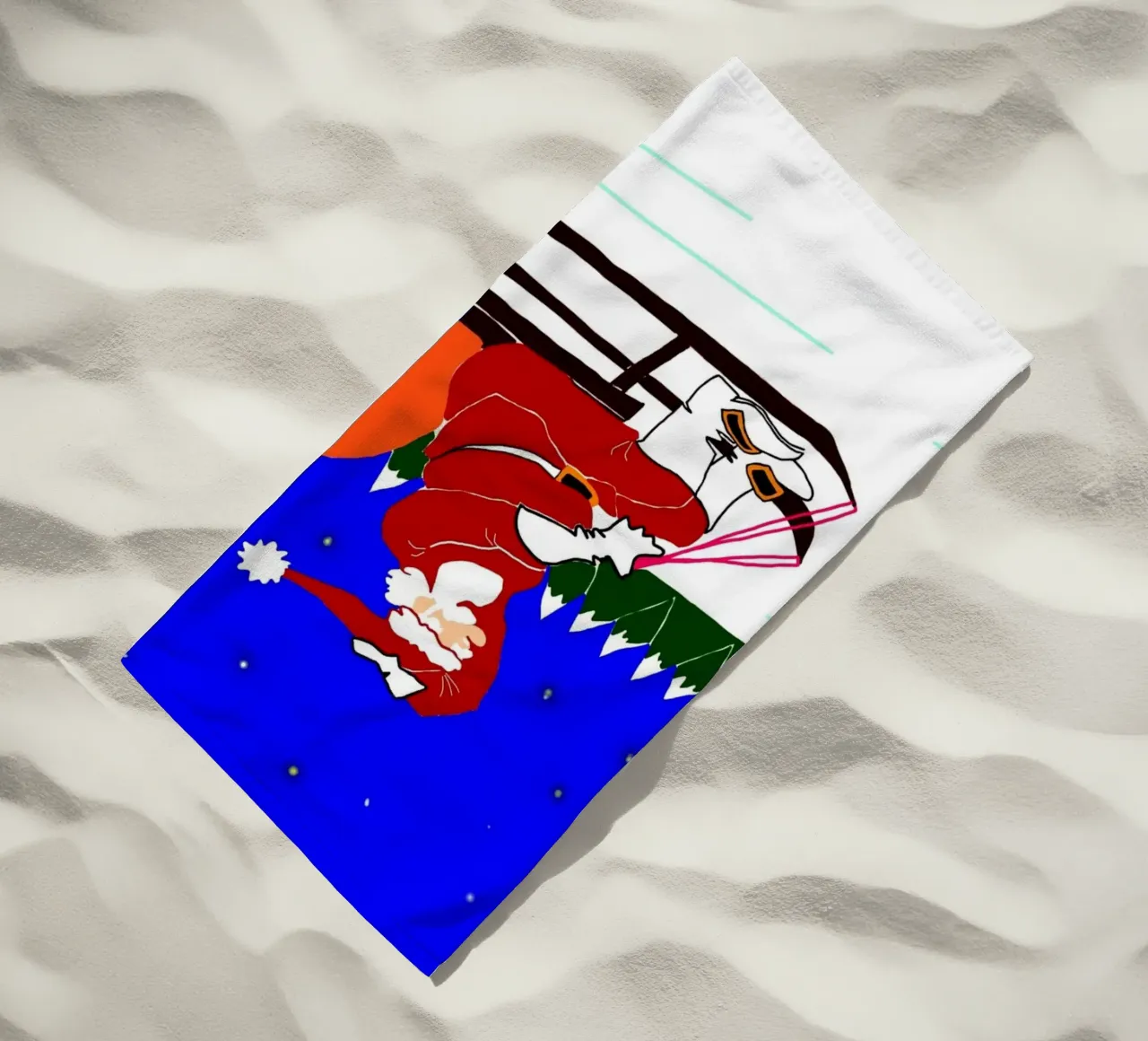 Weihnachten Strandtuch von Massimo Frascogna