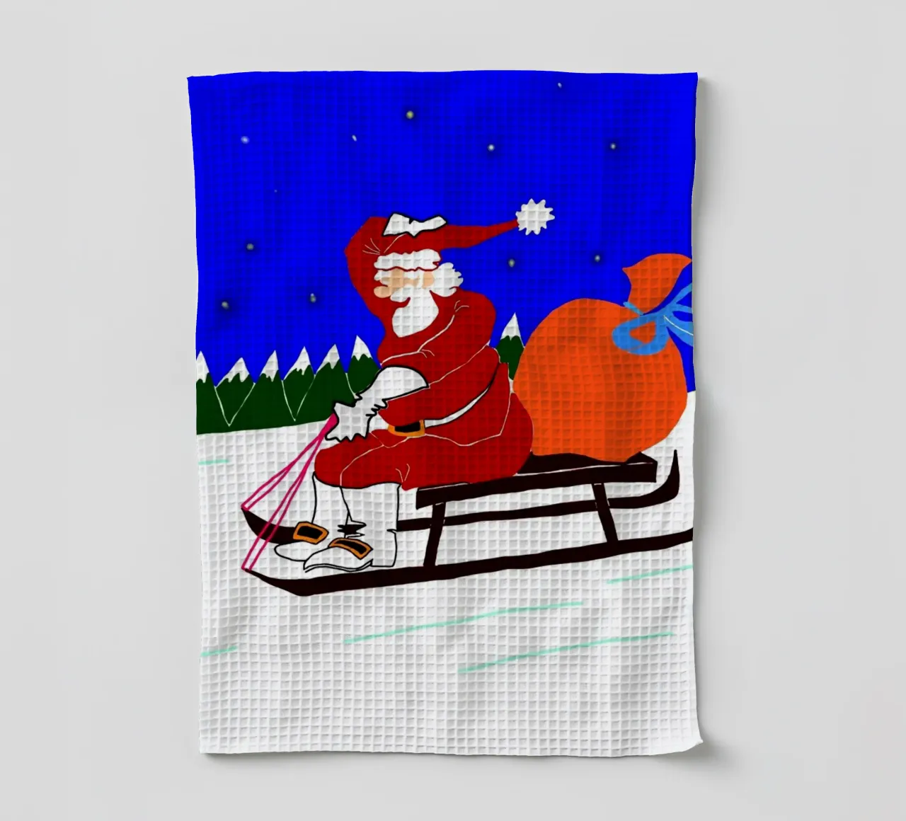 Weihnachten Geschirrtuch von Massimo Frascogna