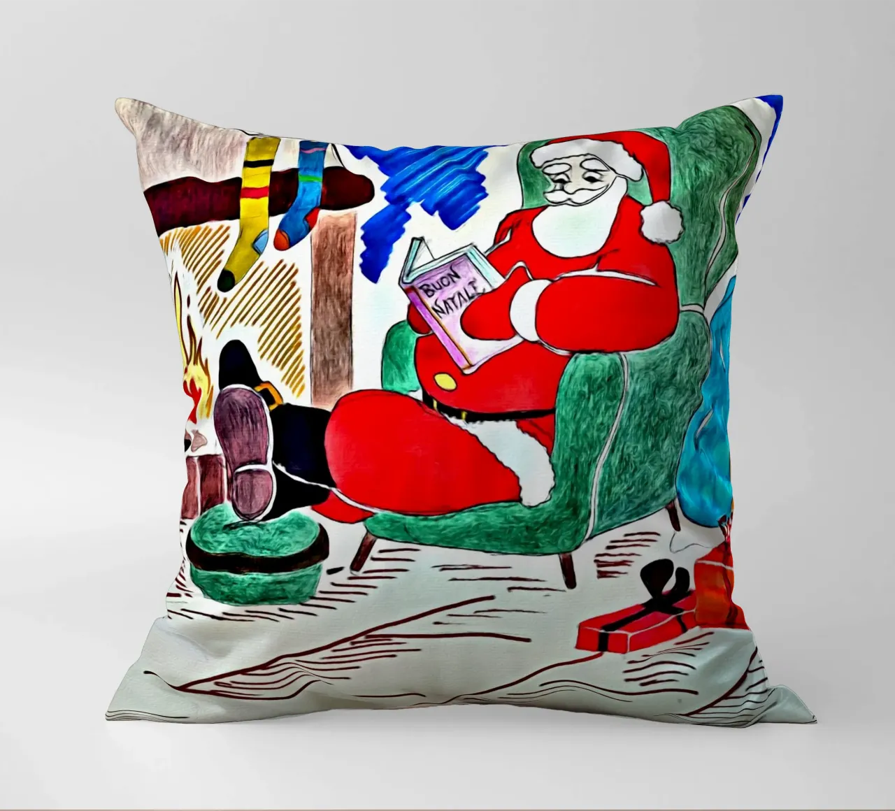 Buon Natale cuscino da Massimo Frascogna
