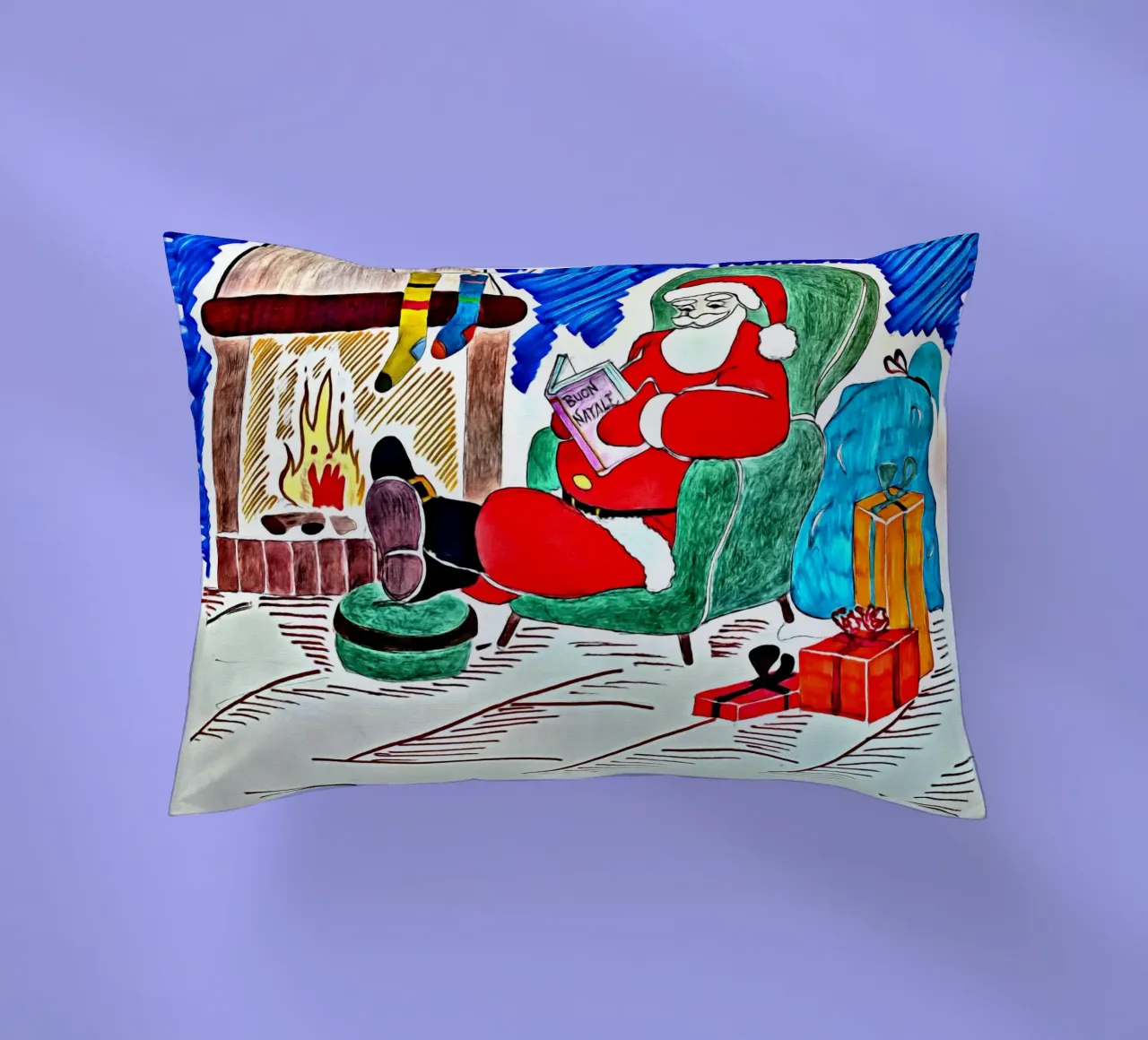 Buon Natale cuscino da Massimo Frascogna