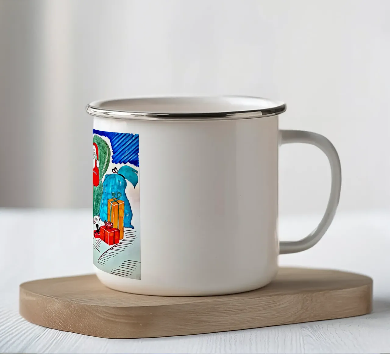 Buon Natale tazza in smalto da Massimo Frascogna