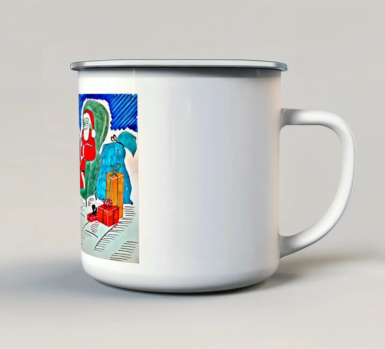Buon Natale tazza in smalto da Massimo Frascogna