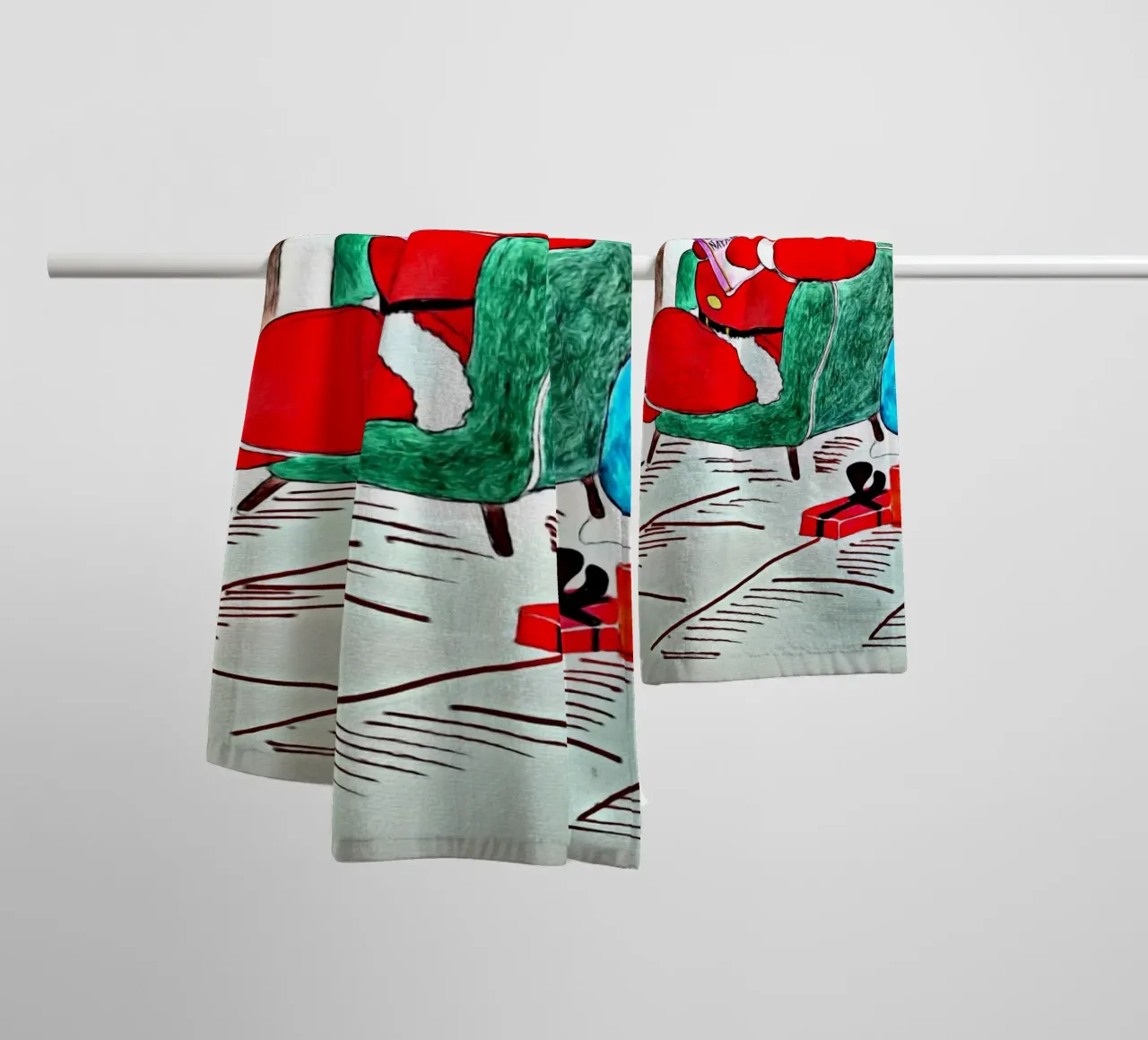 Joyeux Noël serviette de bain de Massimo Frascogna