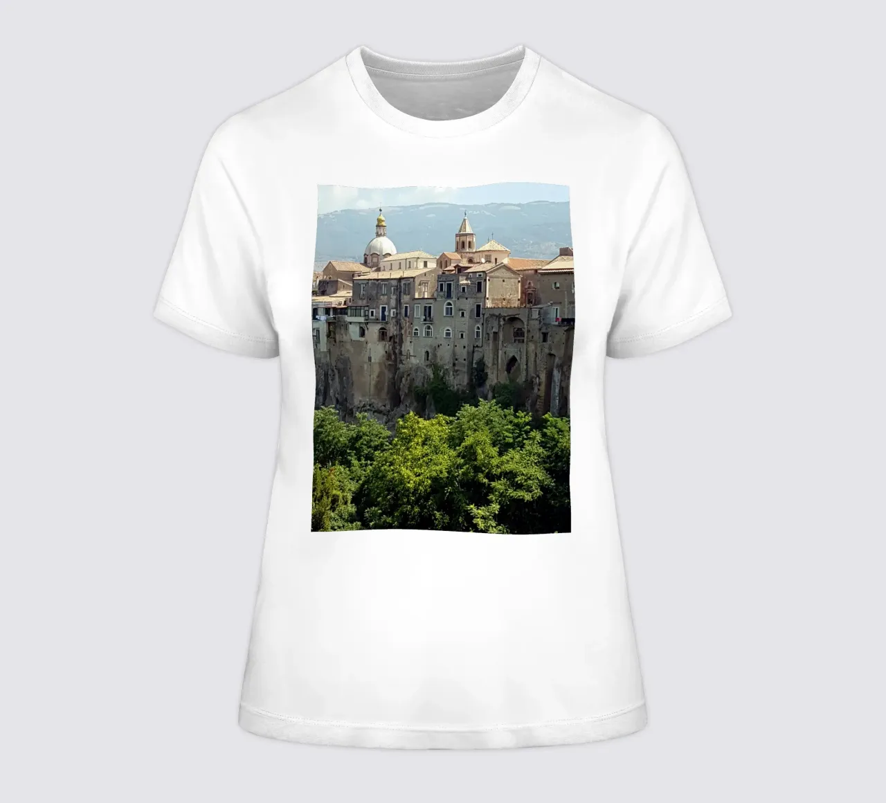 Saint Agatha women's fitted t-shirt by Massimo Frascogna