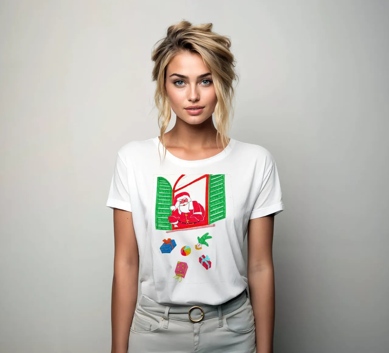 Noël t-shirt ajusté pour femmes de Massimo Frascogna
