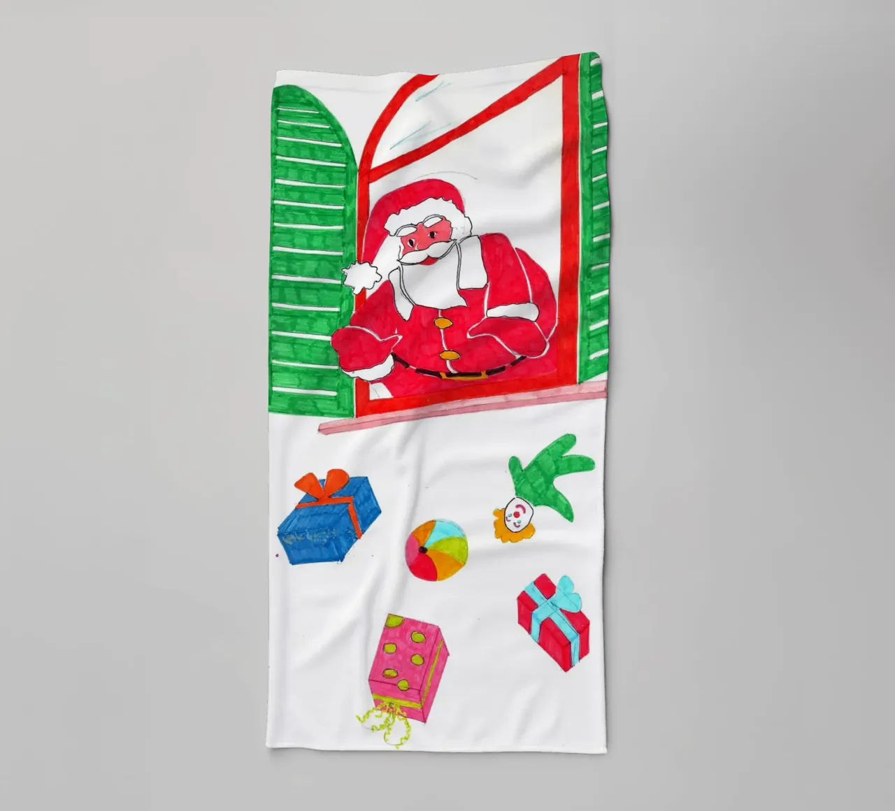 Christmas towel by Massimo Frascogna