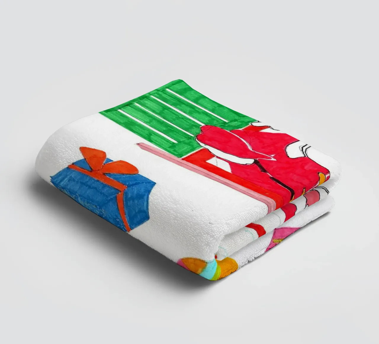 Christmas towel by Massimo Frascogna