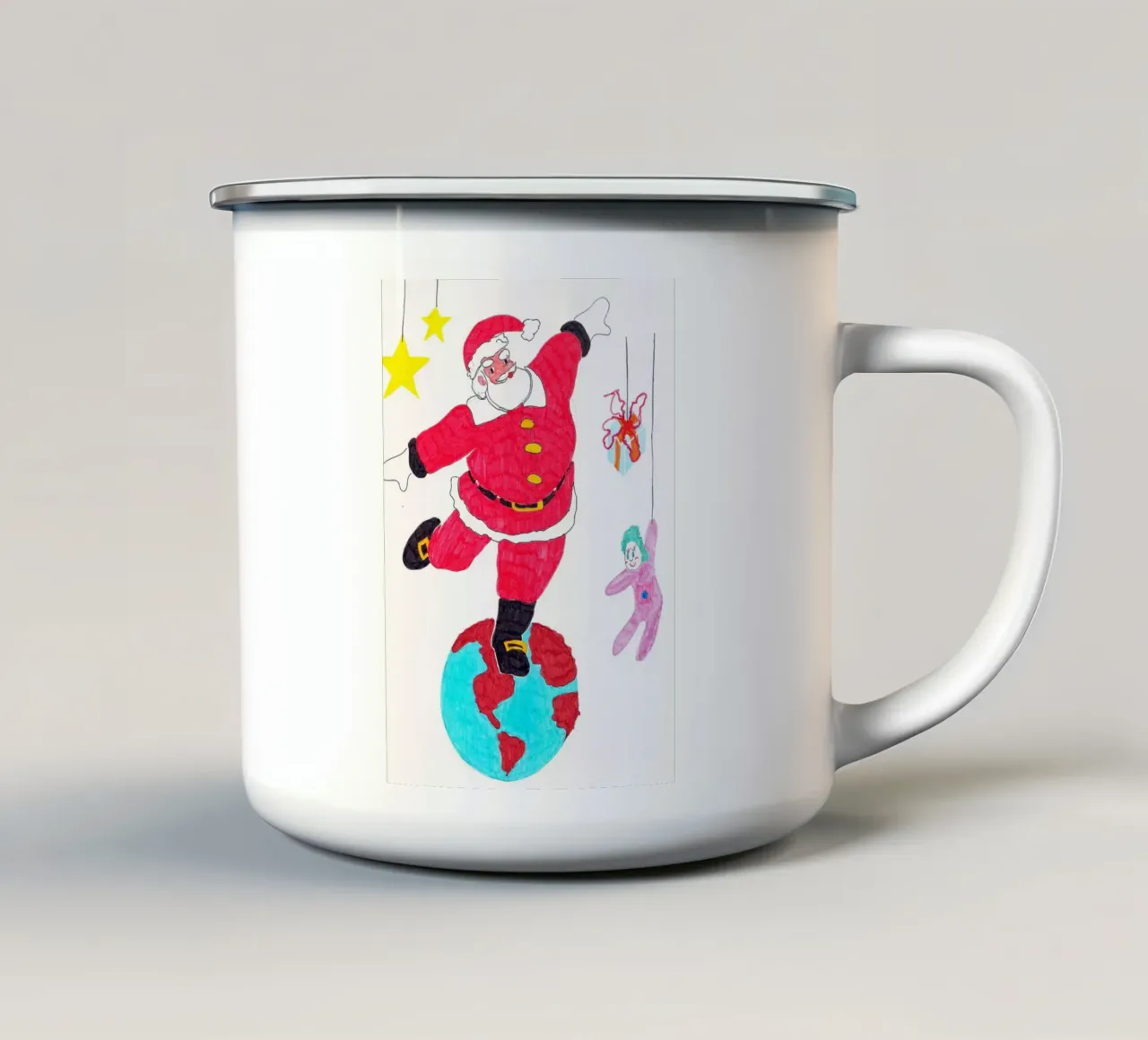 Natale tazza in smalto da Massimo Frascogna