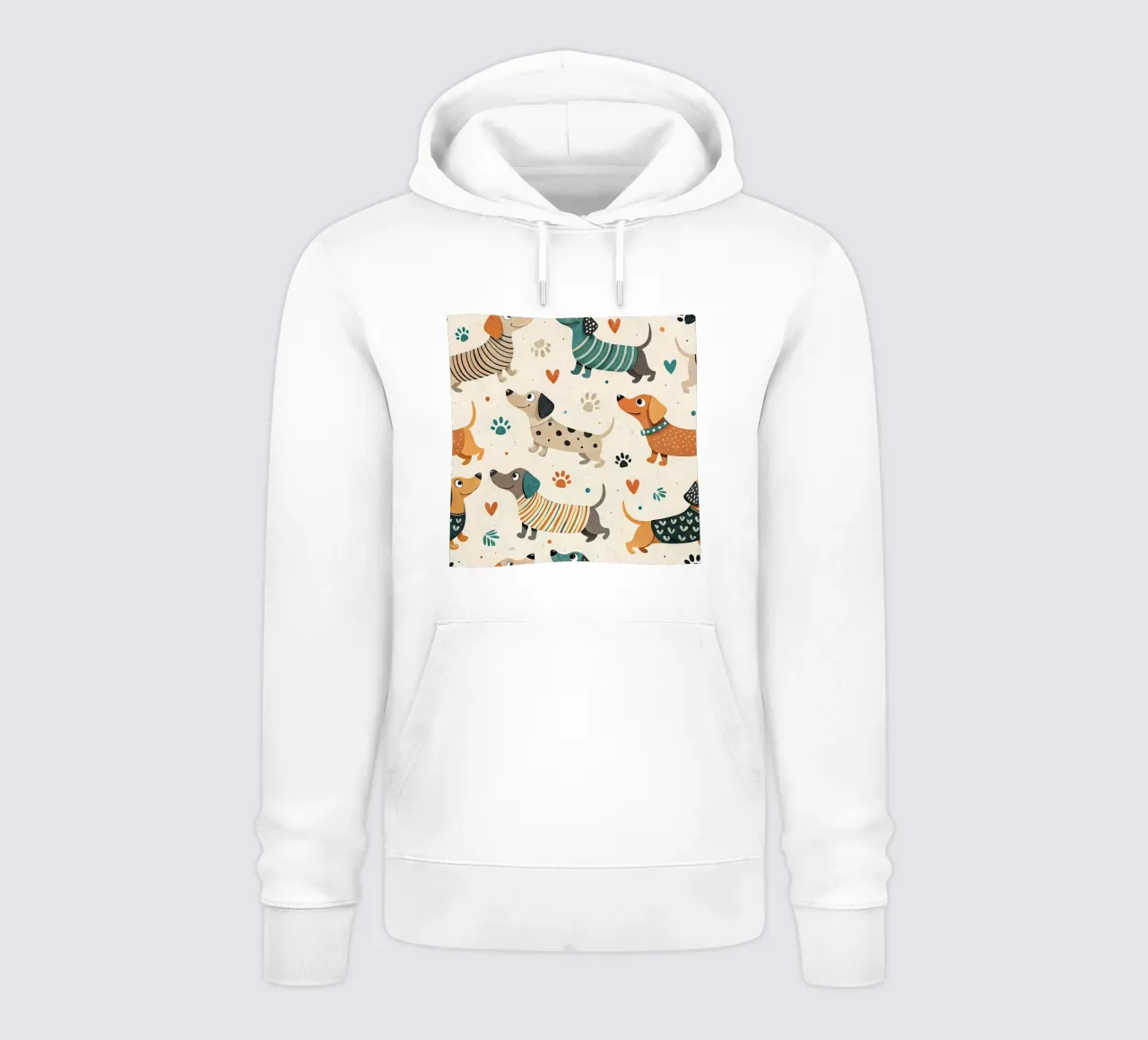 Modello di scarabocchio per cani felpa con cappuccio da Happy Littles