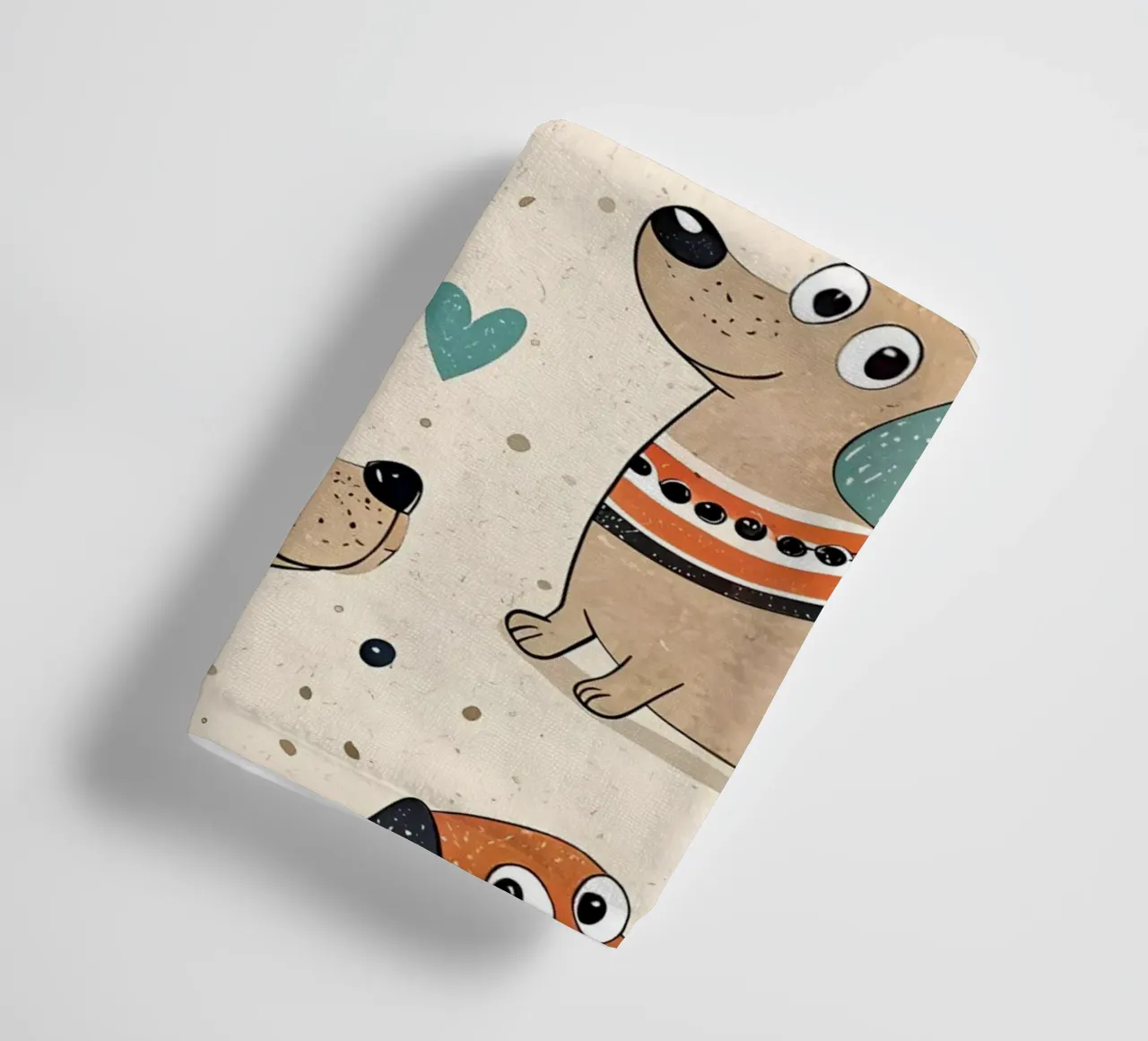 Modello di scarabocchio per cani asciugamano da bagno da Happy Littles