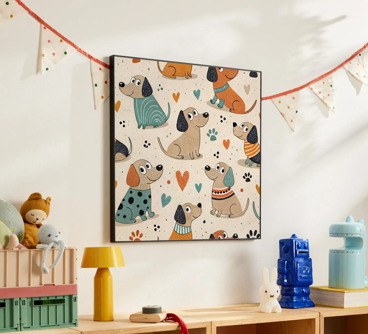 Dog Doodle Pattern forex plate by Happy Littles