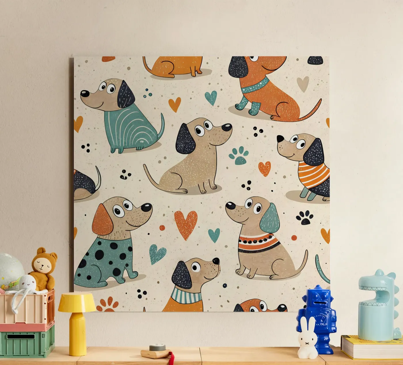 Dog Doodle Pattern forex plate by Happy Littles