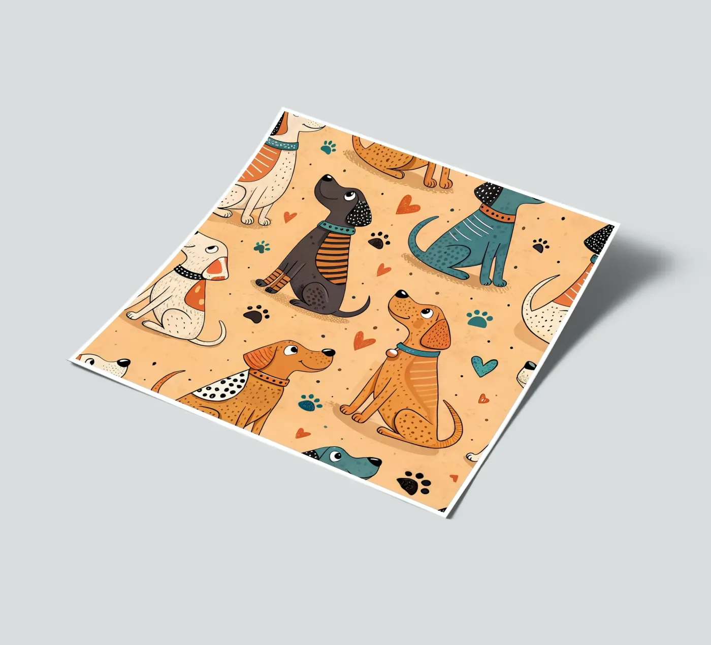 Dog Doodle Pattern sticker sheet by Happy Littles