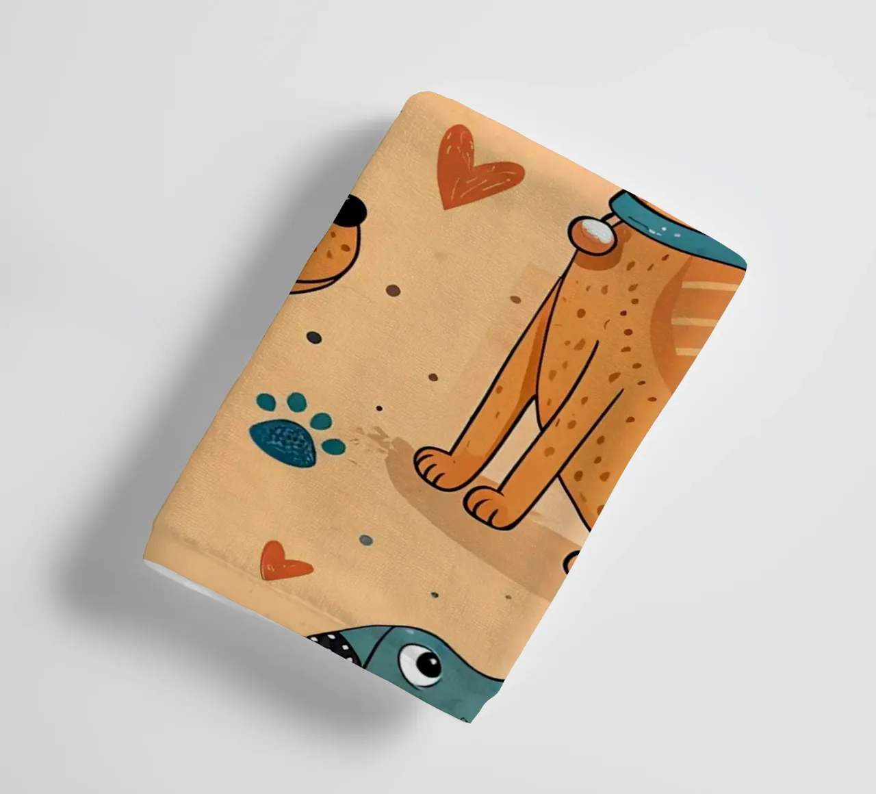 Modello di scarabocchio per cani asciugamano da bagno da Happy Littles