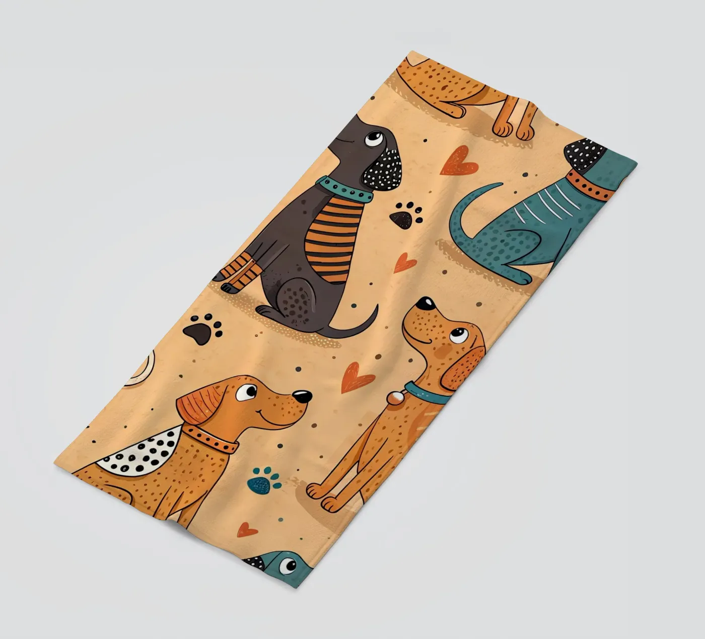 Dog Doodle Pattern telo mare da Happy Littles