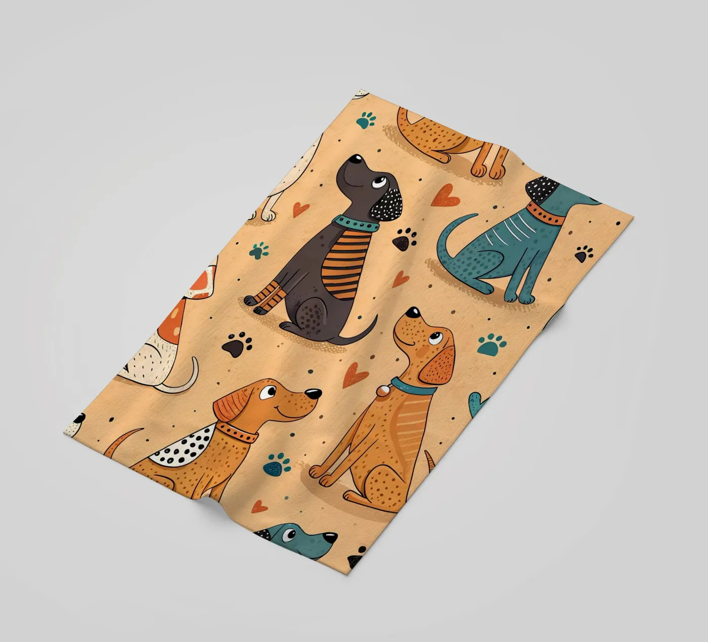 Dog Doodle Pattern telo mare da Happy Littles
