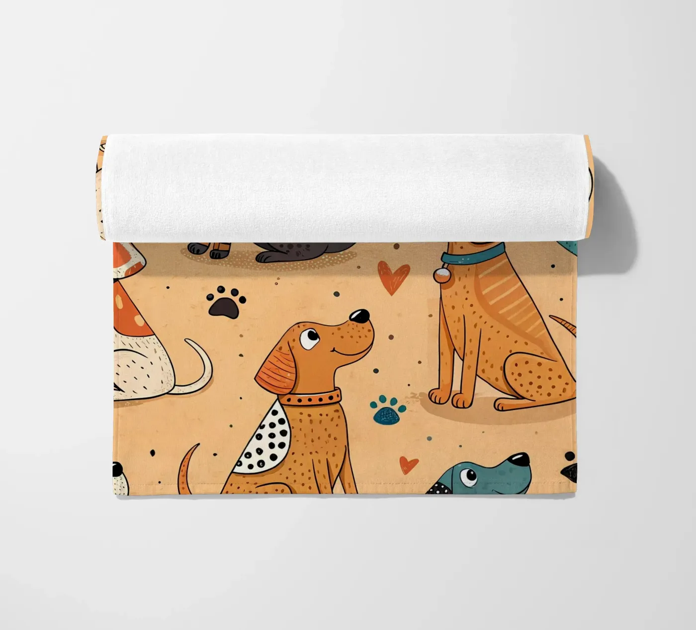 Dog Doodle Pattern telo mare da Happy Littles