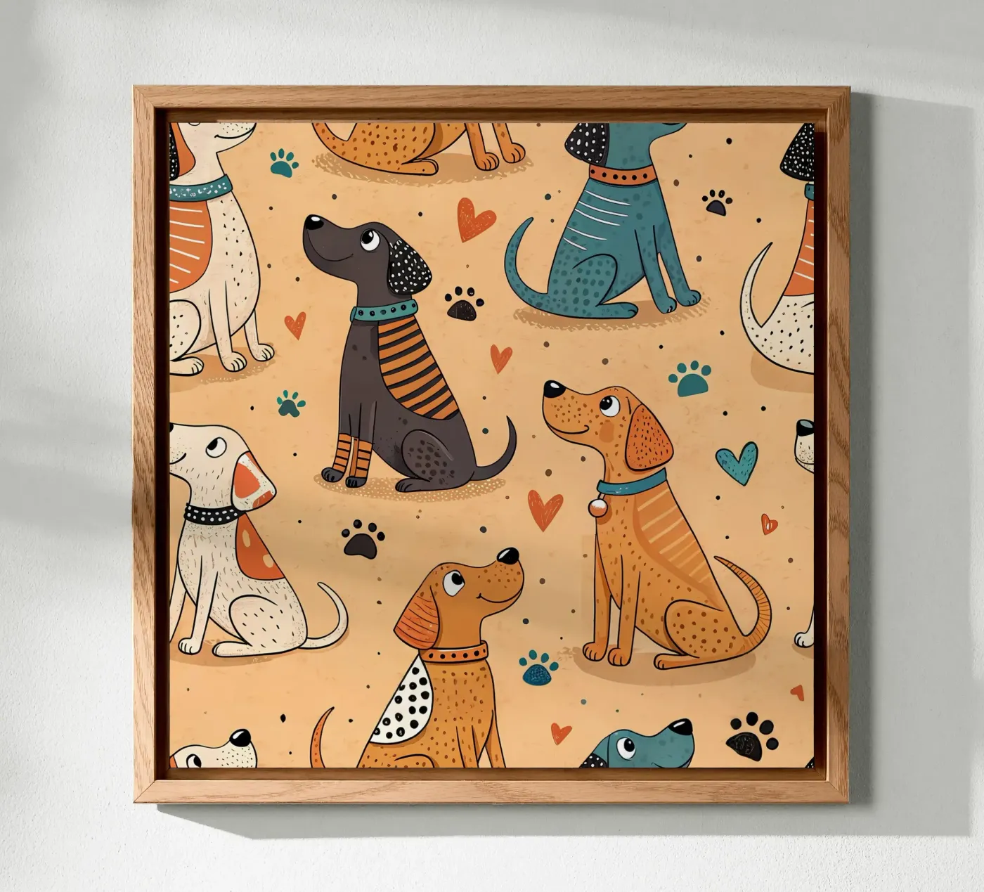 Dog Doodle Pattern forex plate by Happy Littles