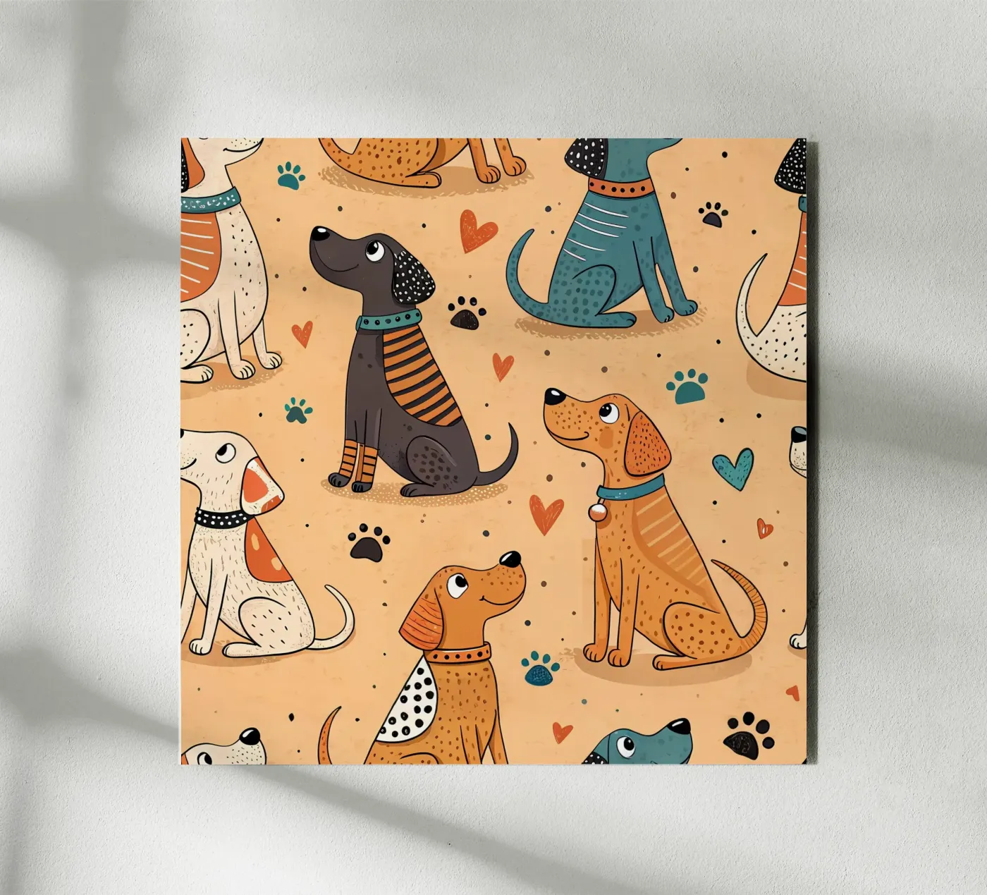 Dog Doodle Pattern forex plate by Happy Littles