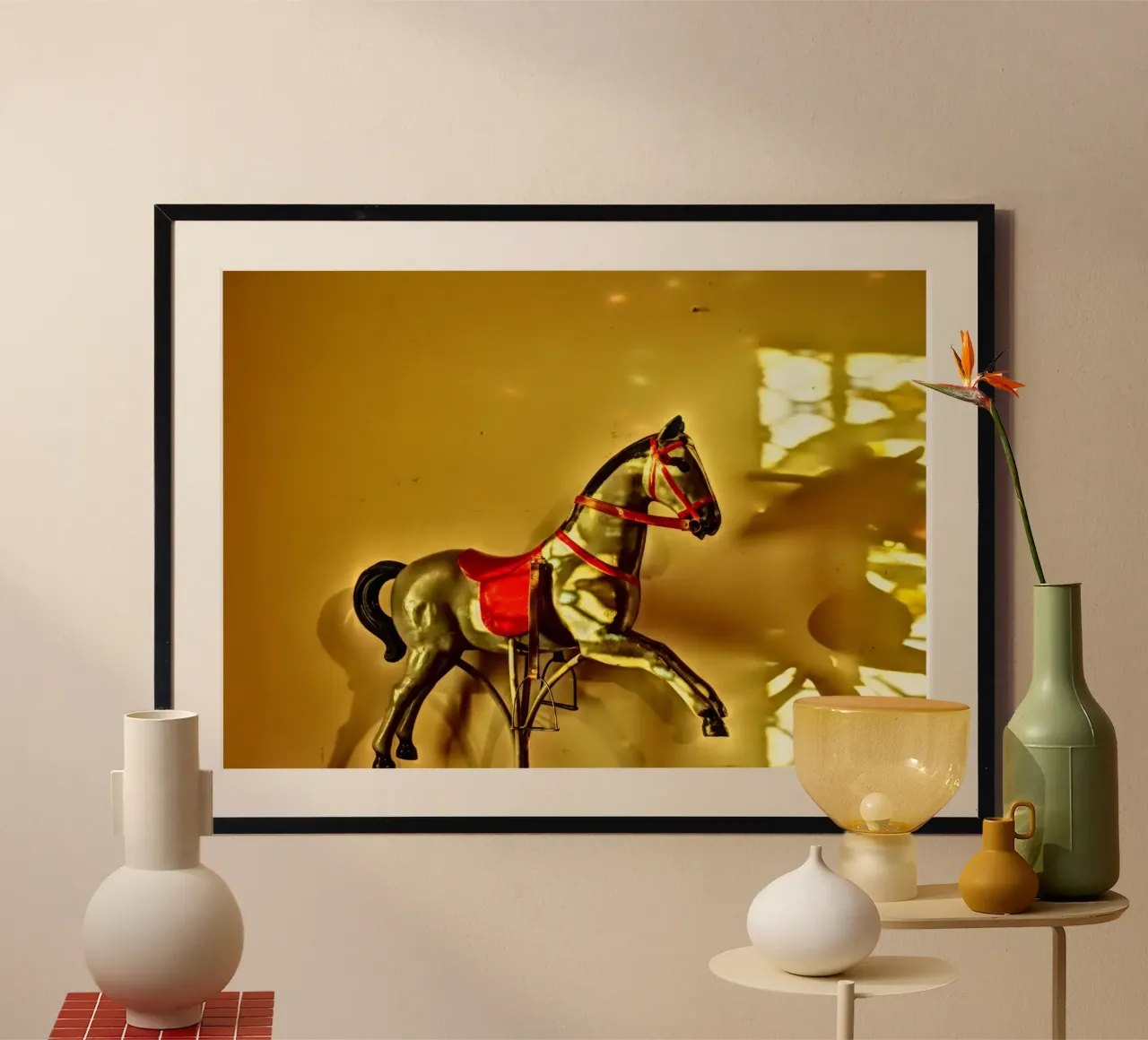 Horse of Dreams poster with plastic frame by fanny-bianca