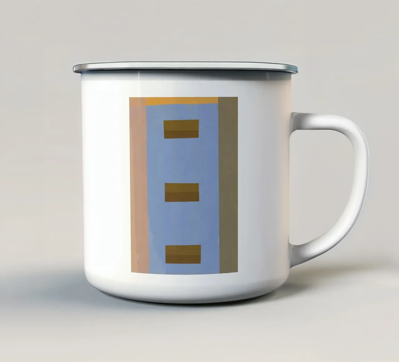 Astratto architettonico tazza in smalto da Little Dean