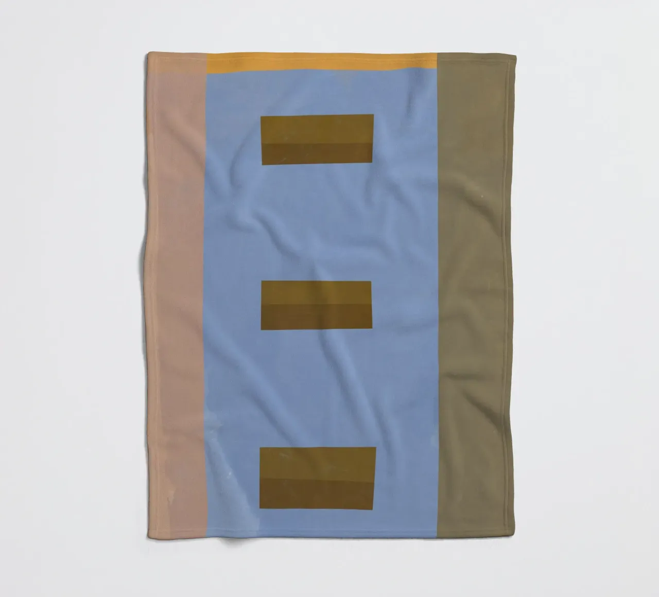 Architectural abstract fleece blanket by Little Dean