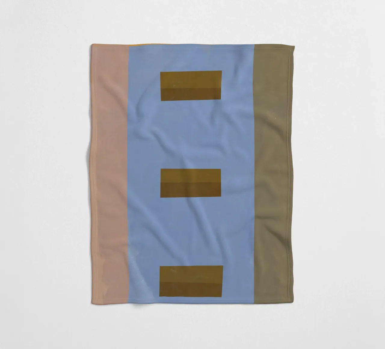 Architectural abstract fleece blanket by Little Dean