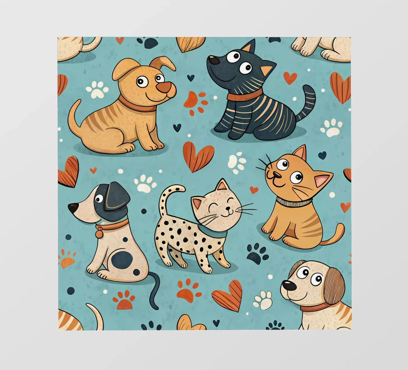 Dog Doodle Pattern pellicola backlit da Happy Littles