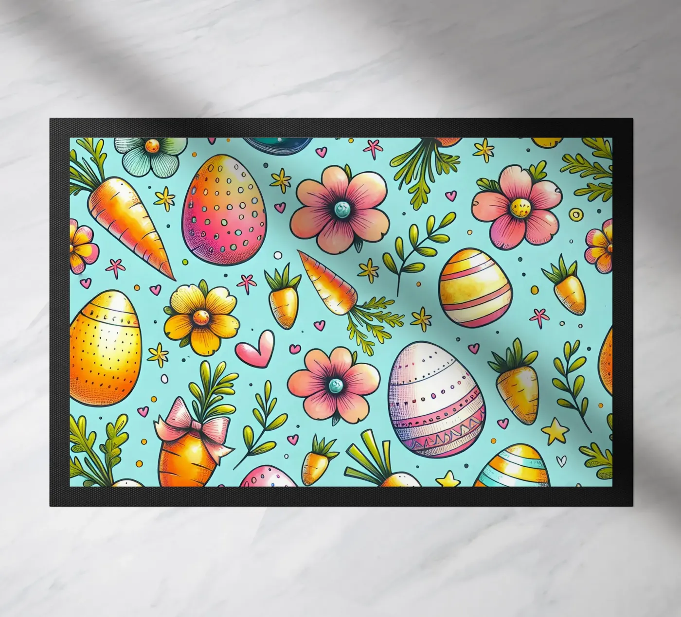 Scarabocchi di uova di Pasqua zerbino da Happy Littles