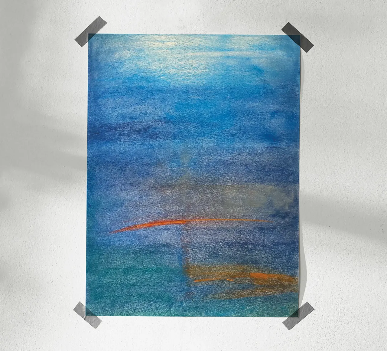 Blue Dawn poster con telaio in plastica da MissVeroonica