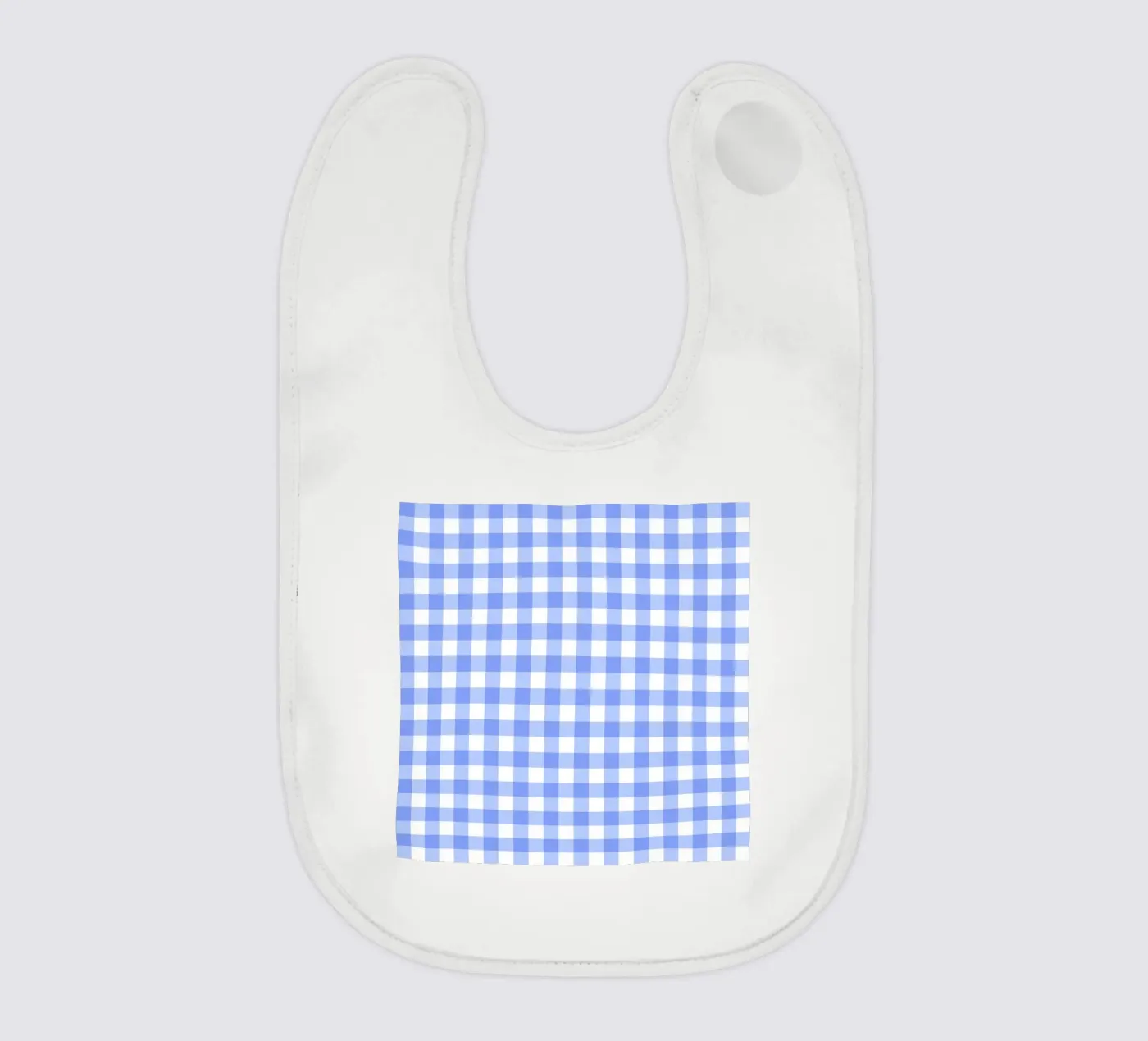 Gingham blu pastello bavaglino da Happy Littles