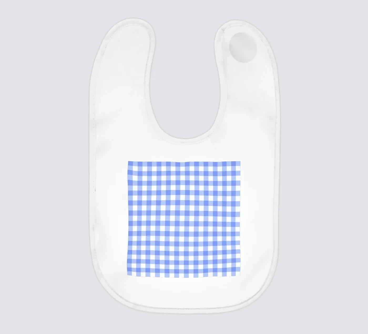Gingham blu pastello bavaglino da Happy Littles