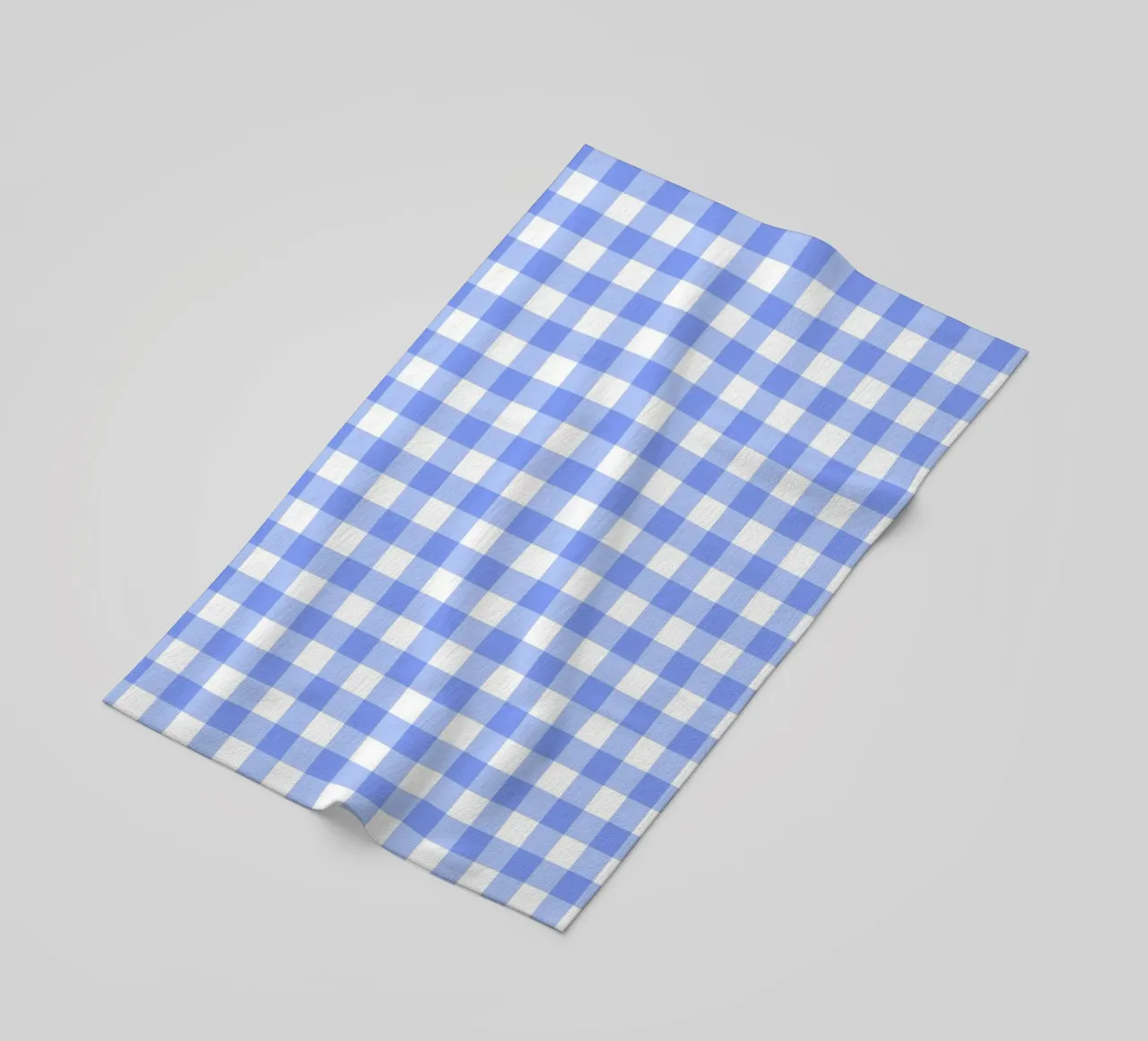 Gingham blu pastello telo mare da Happy Littles