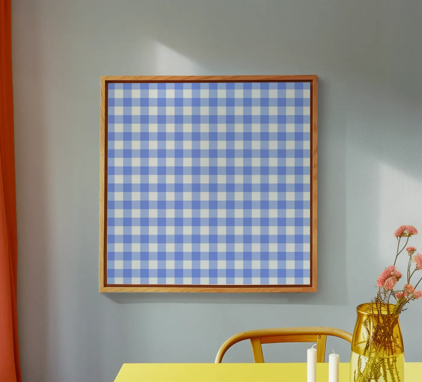 Vichy bleu pastel plexiglas de Happy Littles