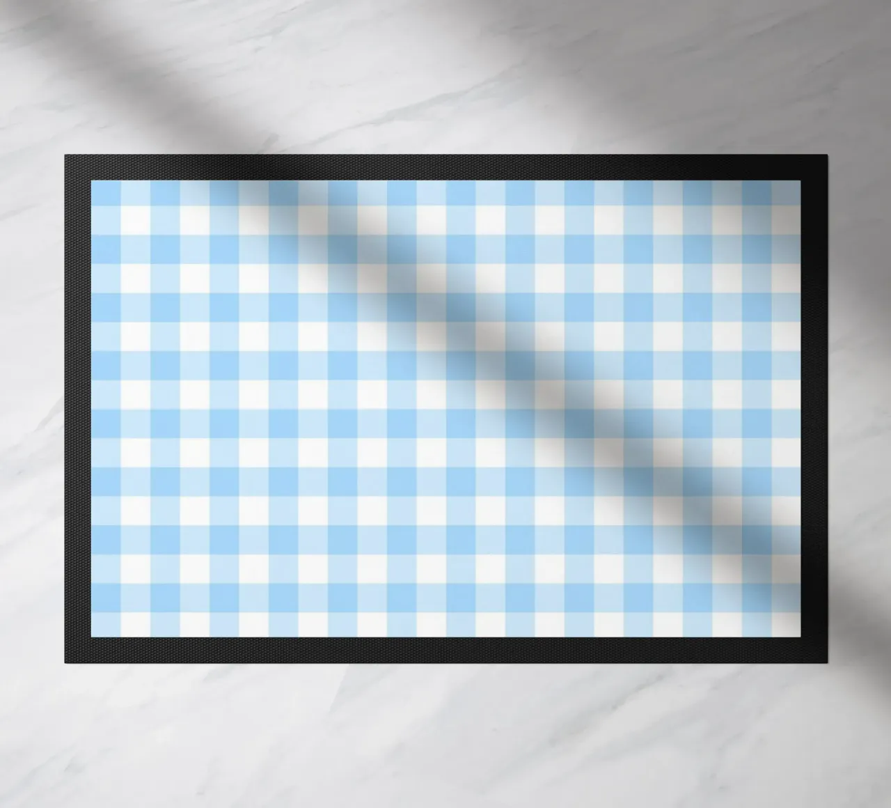 Gingham blu pastello zerbino da Happy Littles