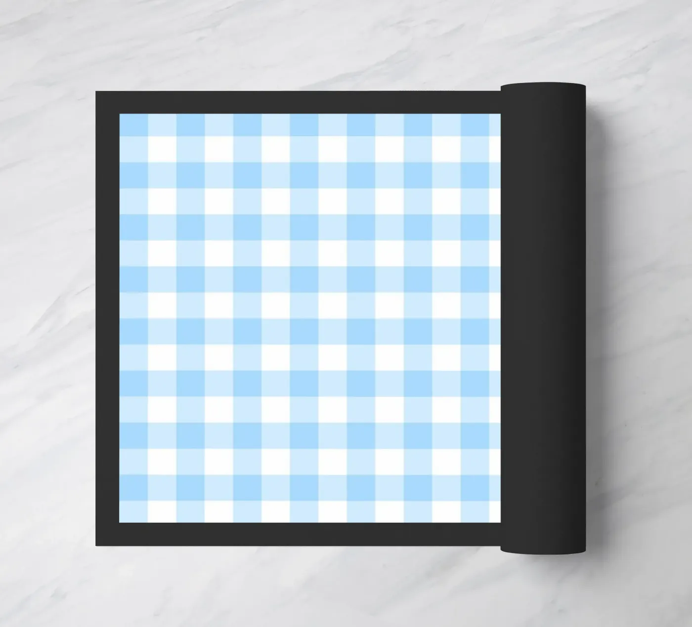 Gingham blu pastello zerbino da Happy Littles