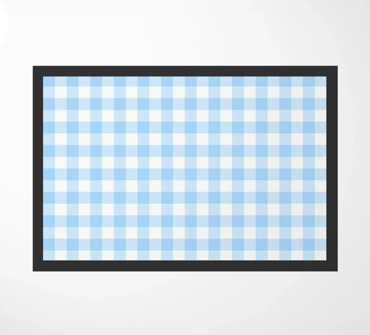 Gingham blu pastello zerbino da Happy Littles