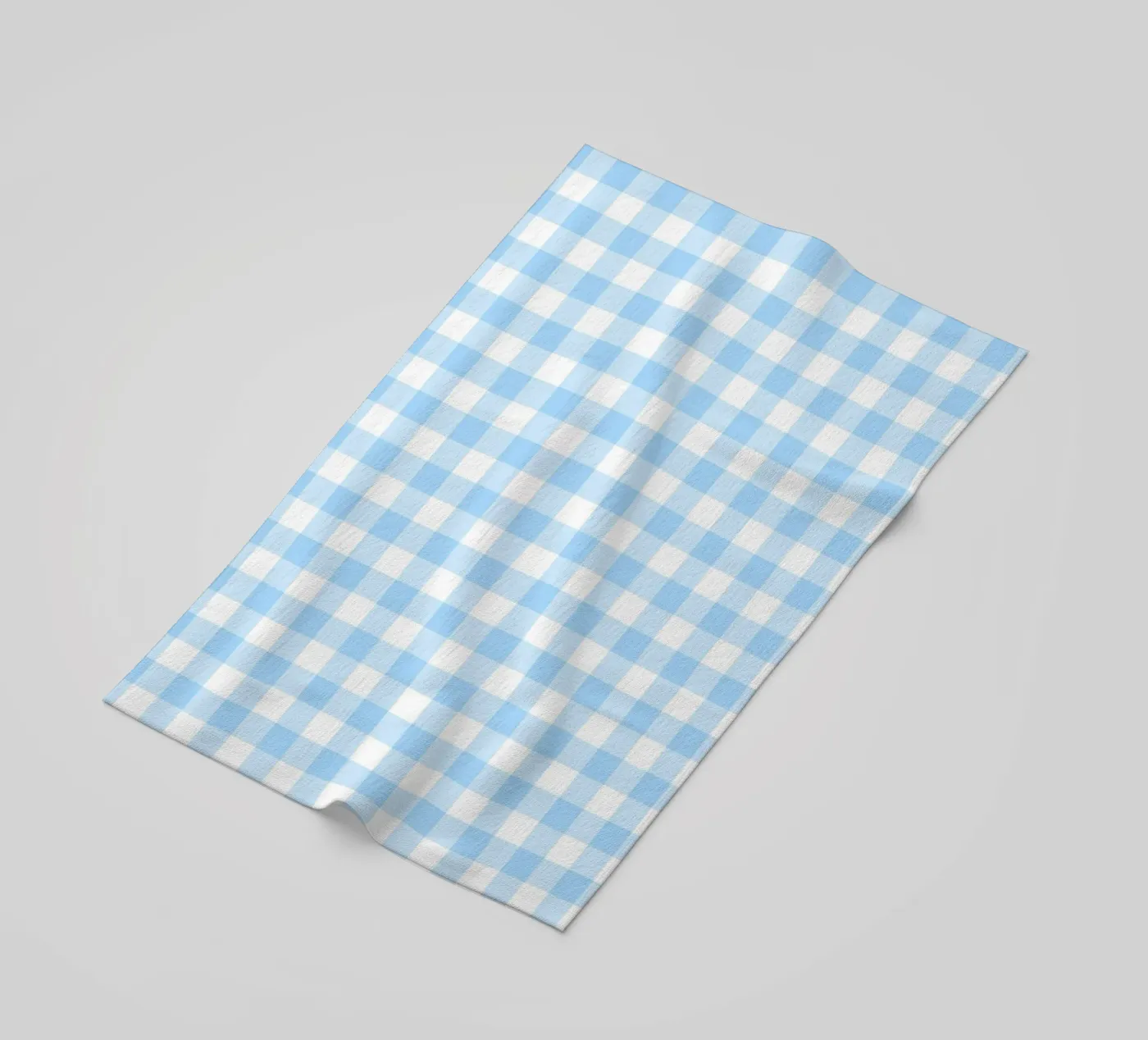 Gingham blu pastello telo mare da Happy Littles