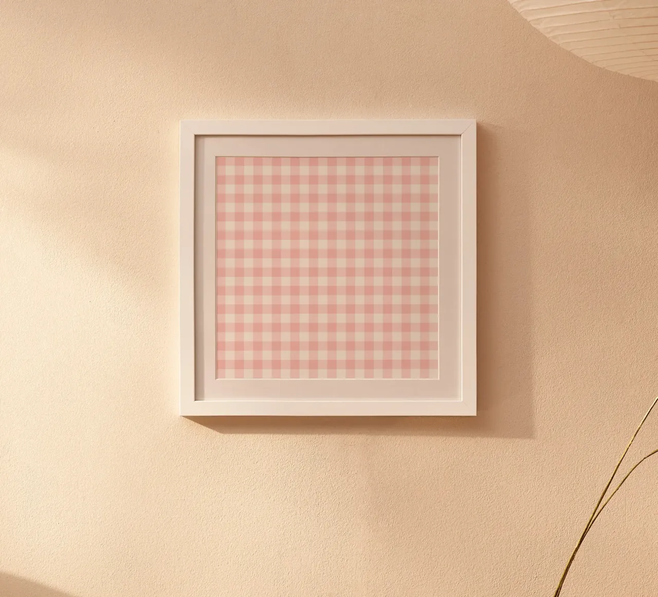Gingham rosa pastello poster da Happy Littles