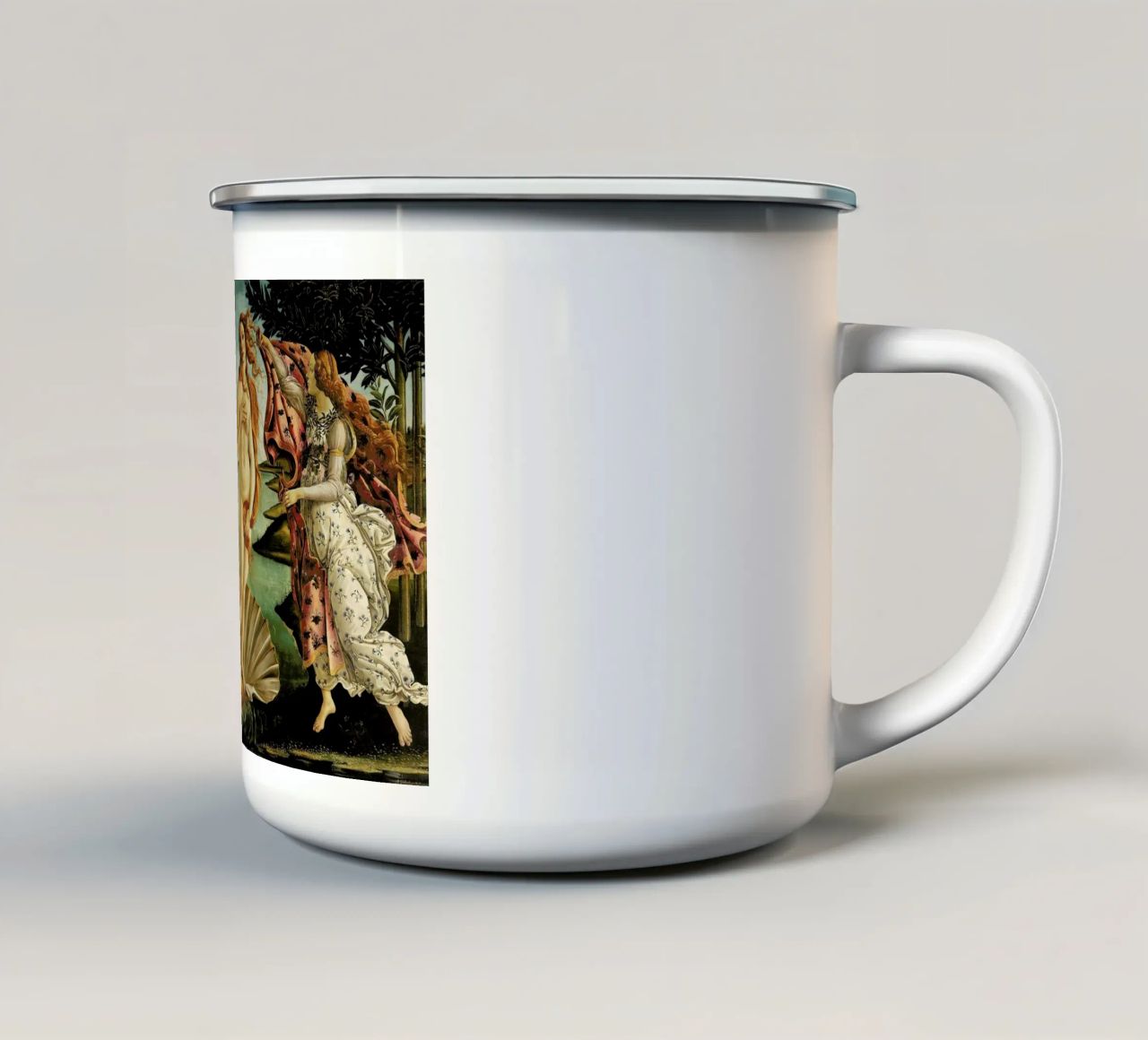 Botticelli - The Birth of Venus tazza in smalto da Vintage by JUNIQE