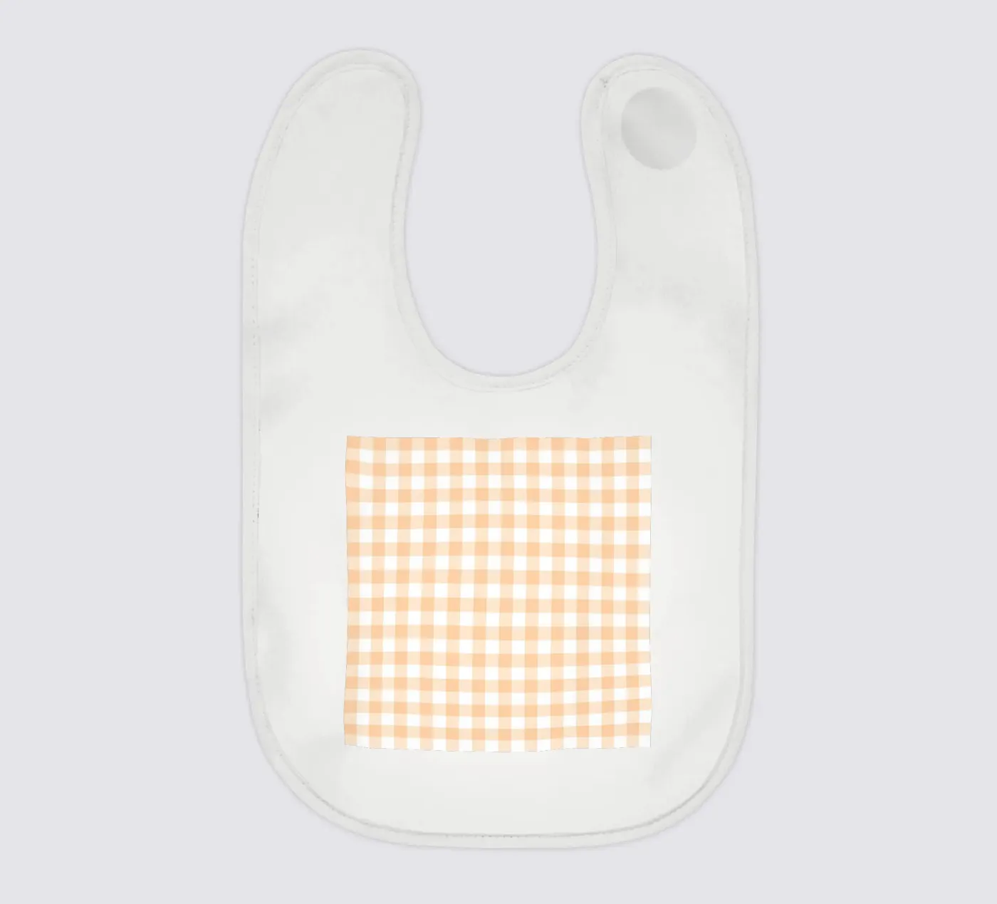 Gingham pesca pastello bavaglino da Happy Littles