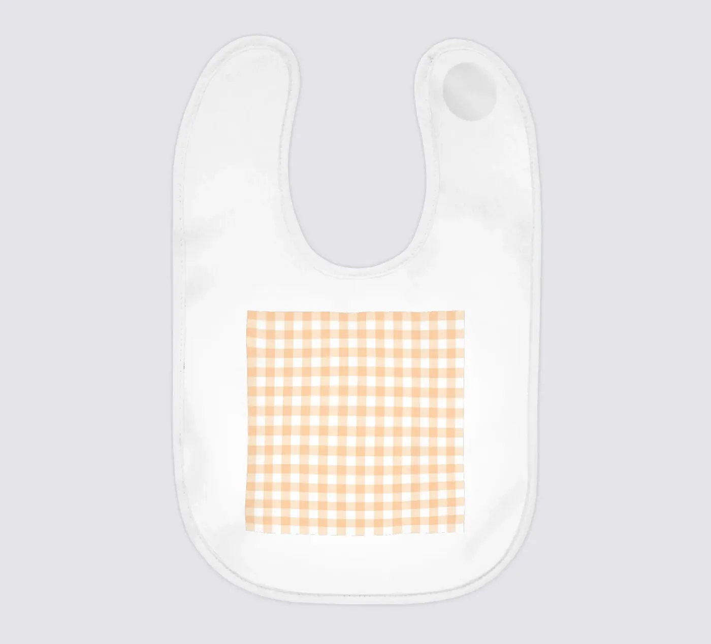 Gingham pesca pastello bavaglino da Happy Littles