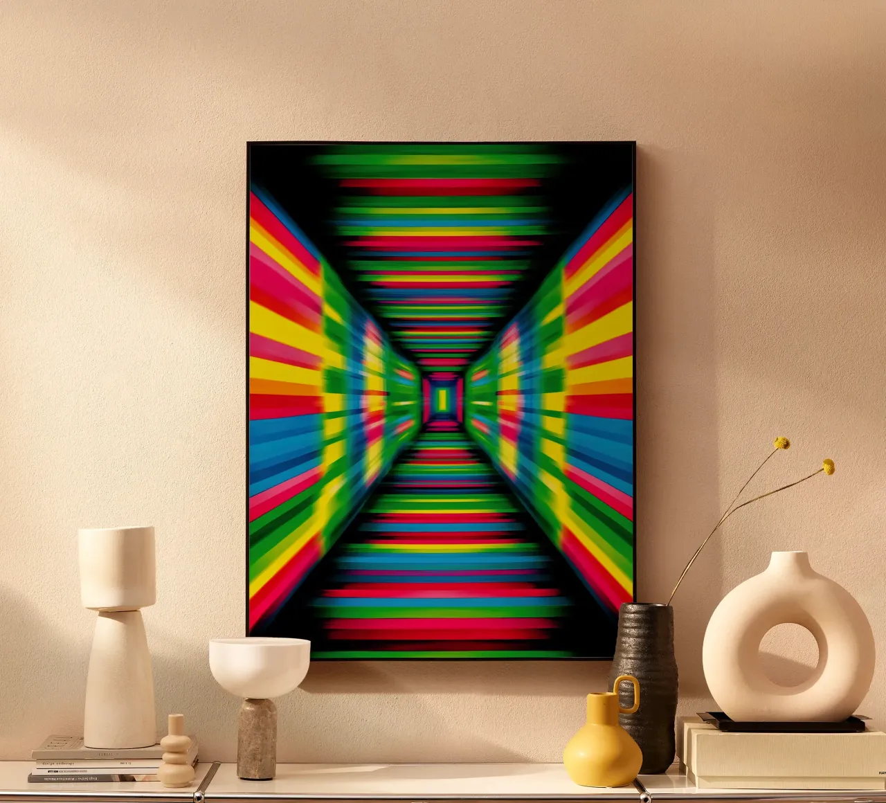 Tunnel LED | Installazione di luce digitale alluminio dibond da Autofocus