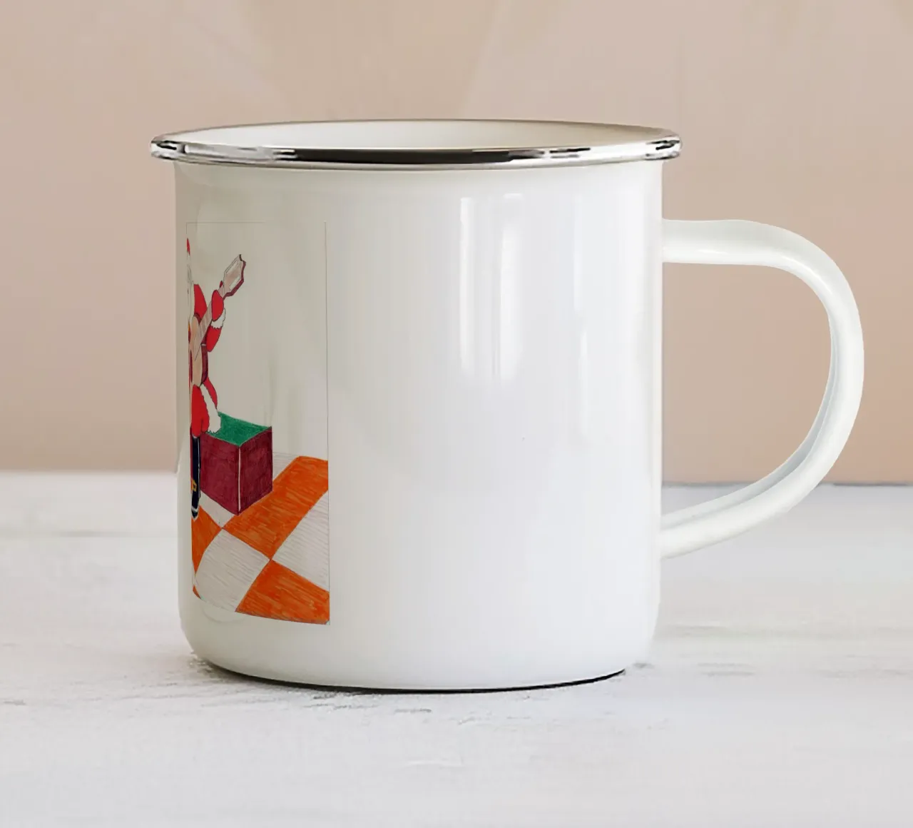 Natale tazza in smalto da Massimo Frascogna