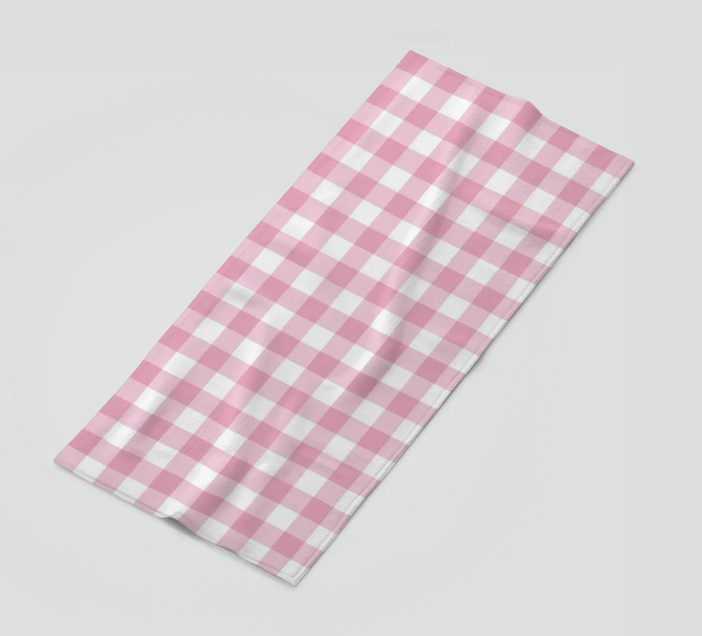 Gingham rosa pastello telo mare da Happy Littles