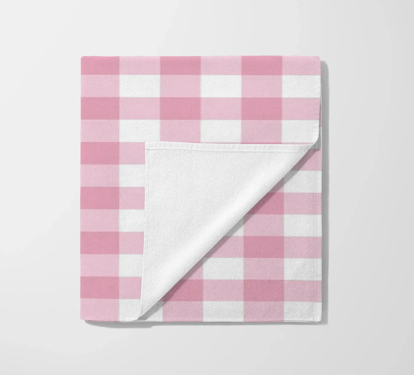 Gingham rosa pastello telo mare da Happy Littles