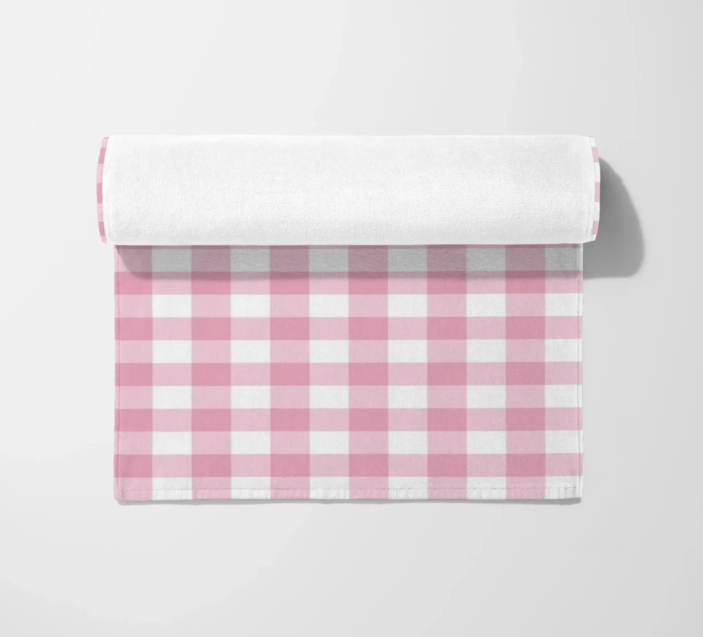 Gingham rosa pastello telo mare da Happy Littles