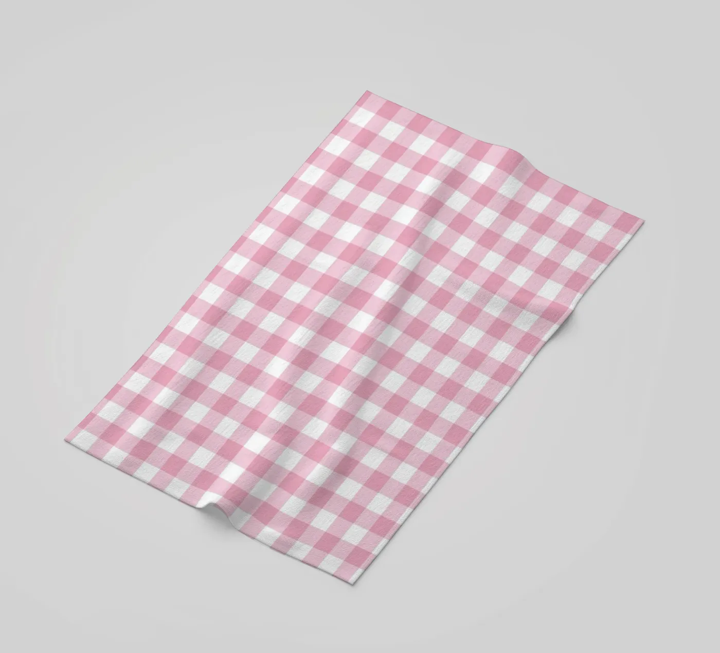Gingham rosa pastello telo mare da Happy Littles