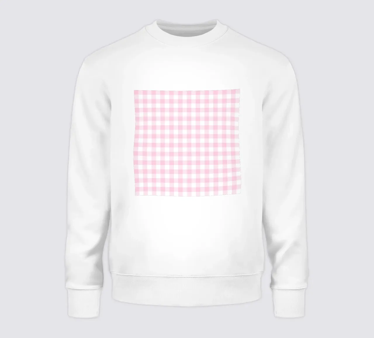 Gingham rosa pastello felpa da Happy Littles