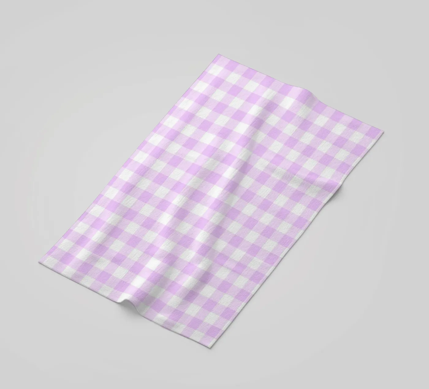 Gingham rosa pastello e viola telo mare da Happy Littles
